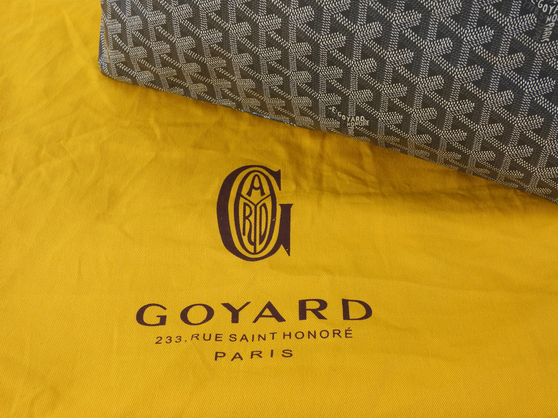 Goyard Grey Goyardine Coated Canvas Boheme Hobo with Pouch
