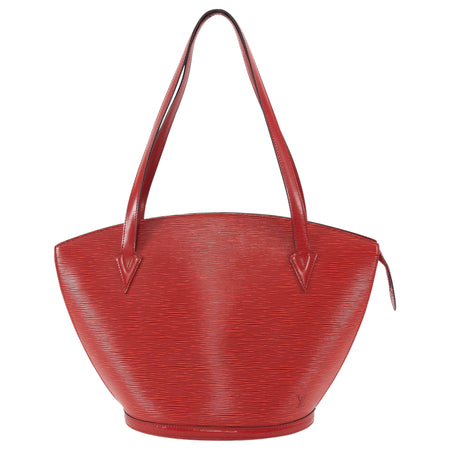 Louis Vuitton Red Vintage 1994 Saint Jacques Epi Leather Tote Bag GM