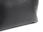 The Row Black Leather Mini North South Annie Crossbody Zip Bag