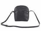 The Row Black Leather Mini North South Annie Crossbody Zip Bag