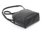 The Row Black Leather Mini North South Annie Crossbody Zip Bag