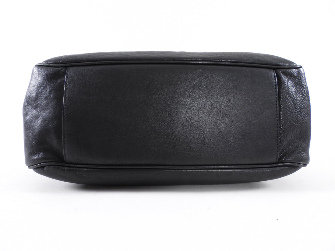 Christian Dior Vintage 2007 Black Leather My Dior Tote Bag
