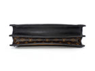 Louis Vuitton Brown Black Reverse Monogram Canvas Trunk Clutch Chain Bag