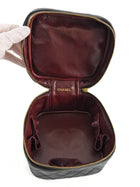 Chanel Vintage 1994 Black Quilted Lambskin CC Vanity Bag