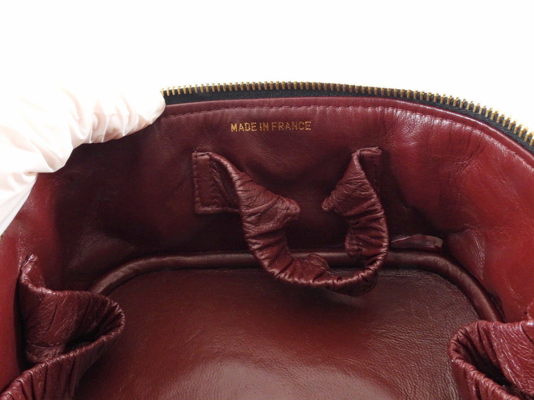 Chanel Vintage 1994 Black Quilted Lambskin CC Vanity Bag