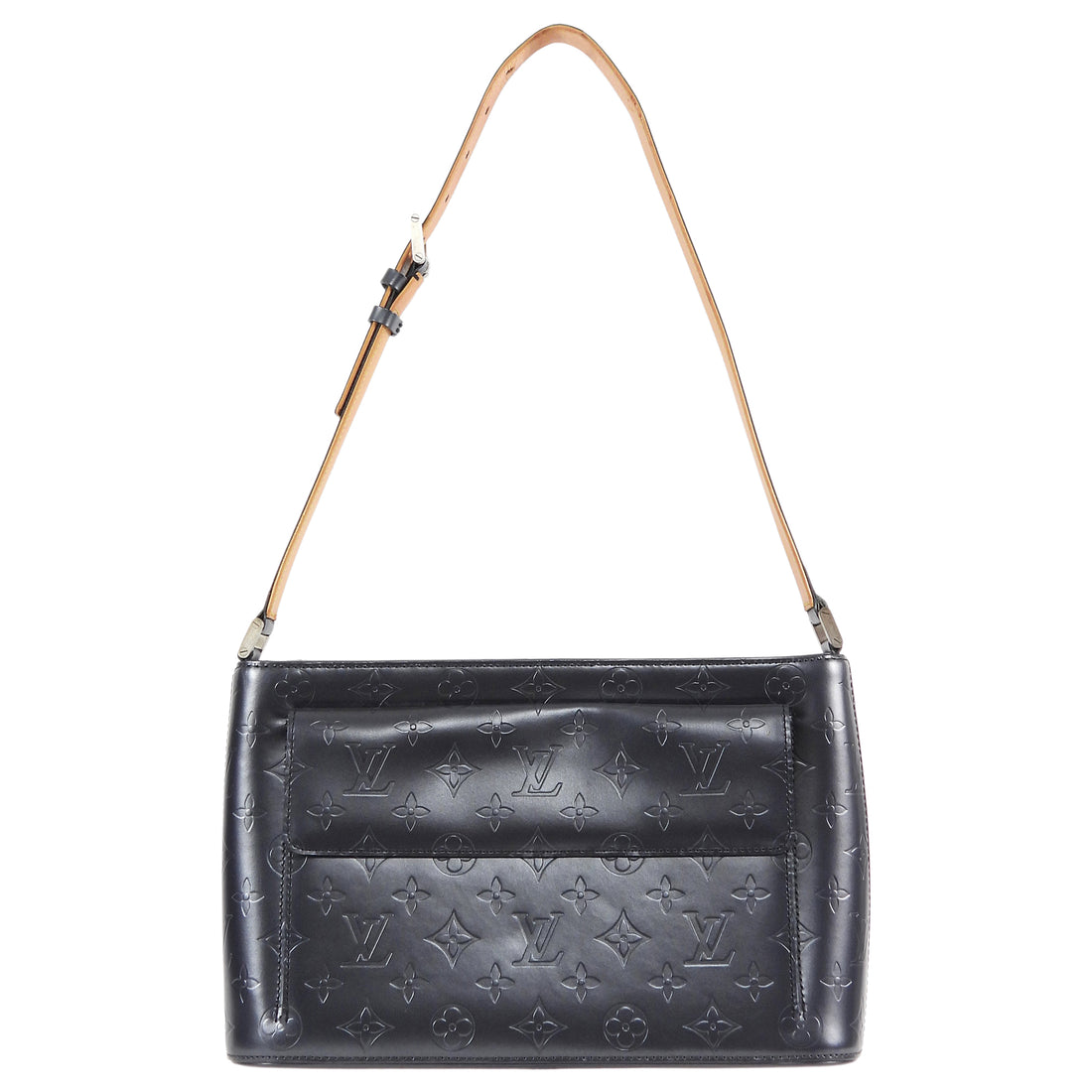 Louis Vuitton Pewter Grey Vintage 2002 Monogram Matt Alston Shoulder Bag