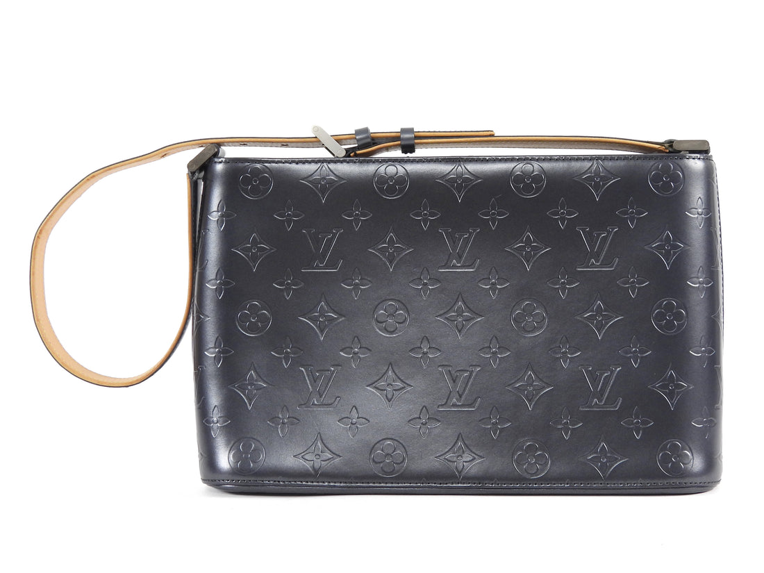 Louis Vuitton Pewter Grey Vintage 2002 Monogram Matt Alston Shoulder Bag