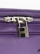 Hermes Clemence Leather Victoria Elan 38 Ultraviolet Bag PHW