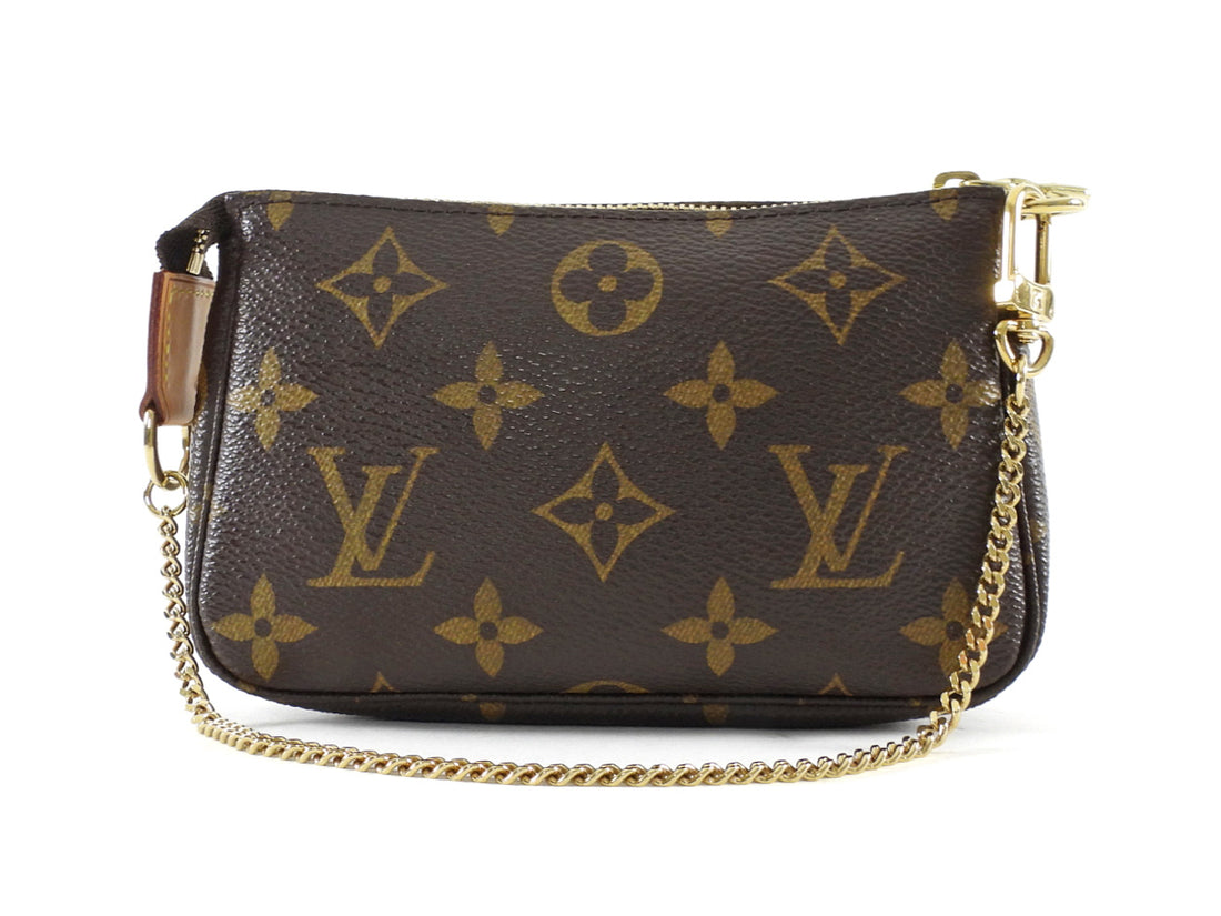 Louis Vuitton Monogram Coated Canvas Mini Chain Pochette