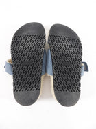 Hermes Blue Suede Shearling Chypre Slide Sandals - 36.5