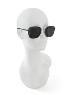 Gucci Silver Metal Frame Striped Sunglasses GG0837SK