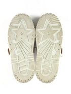 Dior White Brown Leather and Rubber Dior ID Sneakers - 36.5