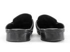 Hermes Black Leather Flat Oz Kelly Lock Mule Shoes PHW - 37.5