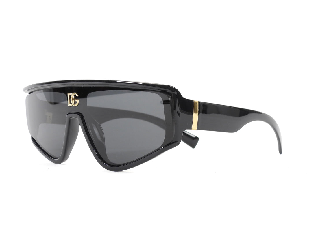 Dolce & Gabbana DG Logo Convertible Visor Shield Sunglasses DG6177