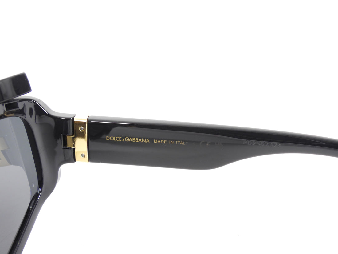 Dolce & Gabbana DG Logo Convertible Visor Shield Sunglasses DG6177