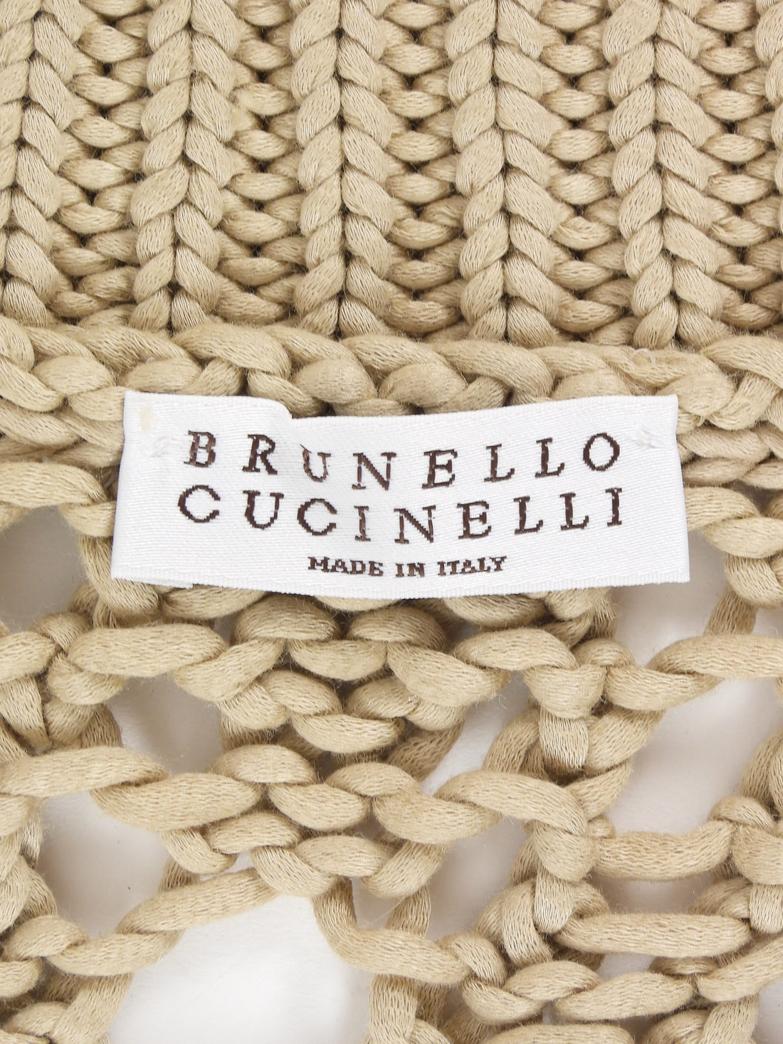 Brunello  Cuccinelli Cotton Open Knit Zip Monili Cardigan Sweater - S / US 4-6