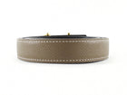 Hermes Etoupe / Black Epsom Leather Reversible Gamma Belt GHW - 85