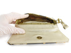 Roberto Cavalli Leopard Satin Leather Lined Mini Clutch Bag Mini