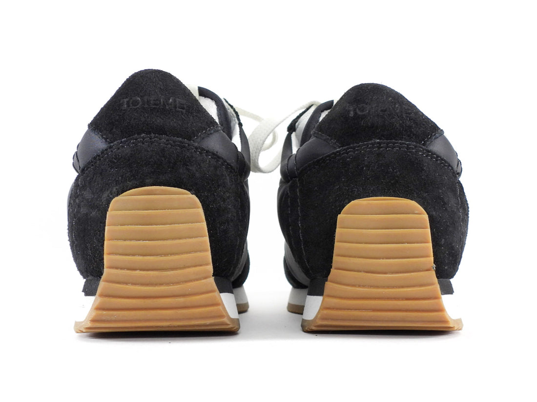 Toteme Black Suede and Nylon Combo Sport Sneakers - 37
