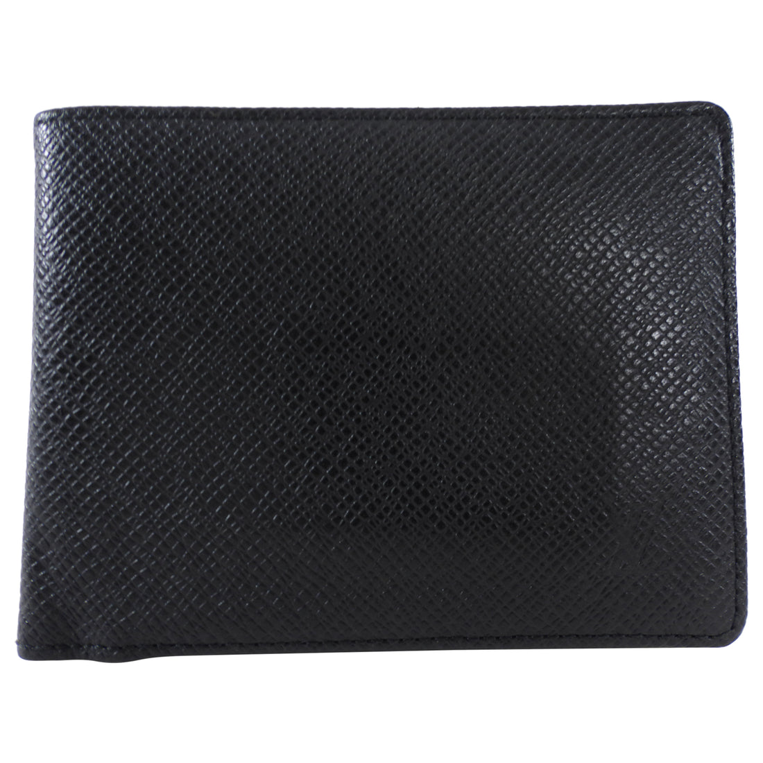 Louis Vuitton Black Taiga Leather Bifold Slim Wallet