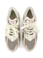 New Balance x Loro Piana 990v6 Raw Cashew Beige Suede Mesh Sneakers - 37.5