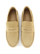 Jamie Haller Beige Soft Suede Flat Penny Loafers - 36
