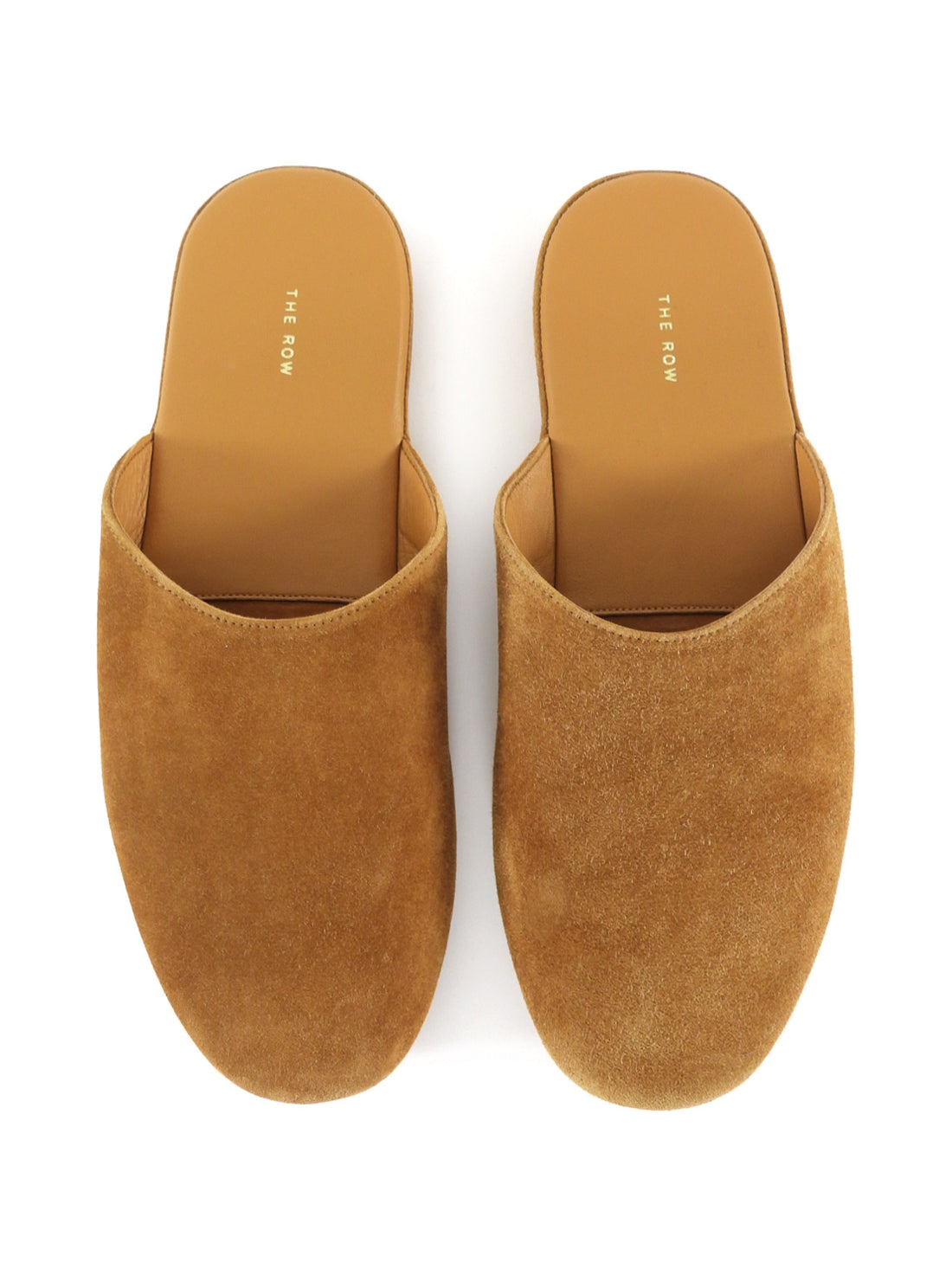 The Row Franco Tan Suede Mule Slipper Shoes - 37
