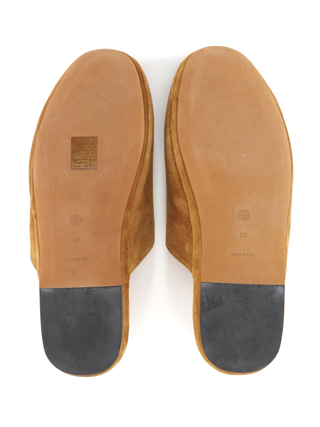 The Row Franco Tan Suede Mule Slipper Shoes - 37