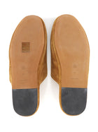 The Row Franco Tan Suede Mule Slipper Shoes - 37