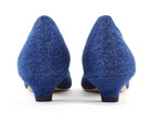 Jamie Haller Blue Denim Kitten Heel Pointed Pumps - 36