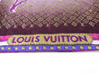 Louis Vuitton Purple Monogram Silk Map Print 90cm Scarf