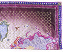 Louis Vuitton Purple Monogram Silk Map Print 90cm Scarf