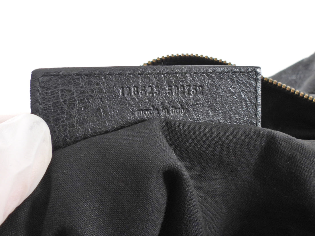 Balenciaga Vintage AW 2009 Black Lambskin Leather Moto Twiggy Bag
