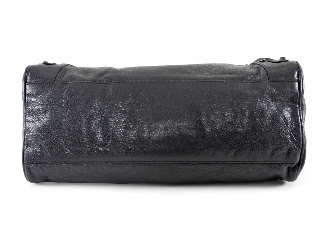 Balenciaga Vintage AW 2009 Black Lambskin Leather Moto Twiggy Bag