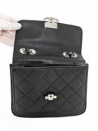 Chanel Small Black Calfskin CC Box Flap Bag