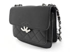 Chanel Small Black Calfskin CC Box Flap Bag