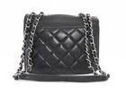 Chanel Small Black Calfskin CC Box Flap Bag