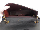 Chanel Vintage 1989 Classic Medium Black Leather Full Flap Bag