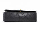 Chanel Vintage 1989 Classic Medium Black Leather Full Flap Bag