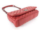 Chanel Cherry Pink Bubble Quilted Leather CC Medium Flap Bag Ruthenium HW