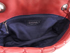 Chanel Cherry Pink Bubble Quilted Leather CC Medium Flap Bag Ruthenium HW