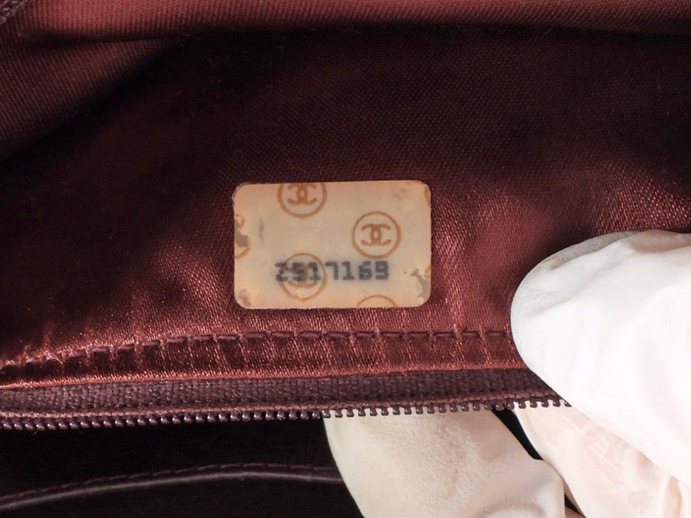 Chanel Vintage 1991 Brown Quilted Leather Medium Tassel Camera Bag