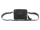 Chanel Vintage 1994 Black Lambskin Quilted CC Pocket Tassel Camera Bag