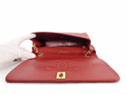 Chanel Vintage 1989 Red Quilted Leather Medium Full Flap Bag