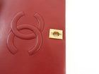 Chanel Vintage 1989 Red Quilted Leather Medium Full Flap Bag