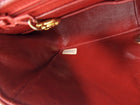Chanel Vintage 1989 Red Quilted Leather Medium Full Flap Bag
