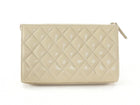 Chanel Light Beige Caviar Quilted Leather Timeless Clutch Bag