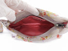 Miu Miu Pink Floral Nylon Wristlet Pouch Bag