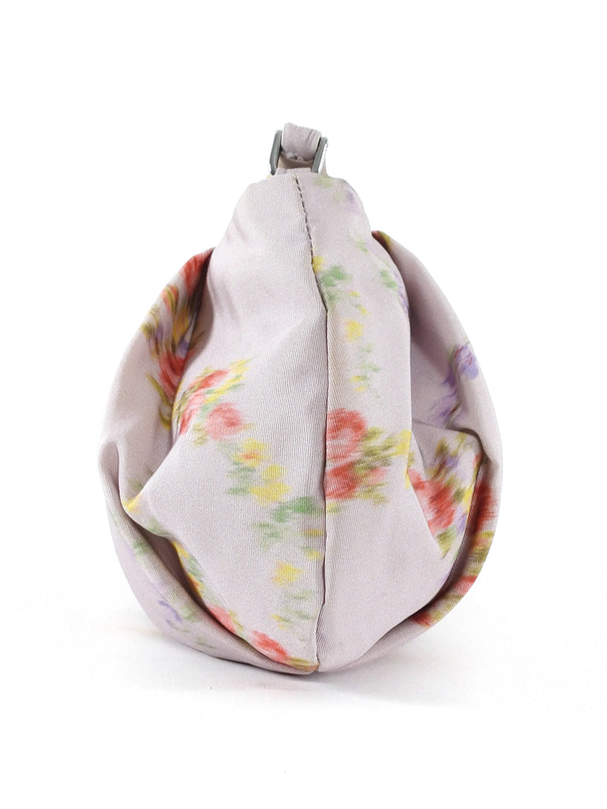 Miu Miu Pink Floral Nylon Wristlet Pouch Bag