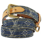 Louis Vuitton Blue Vintage 2006 Denim LV Monogram Belt - 90 / 36